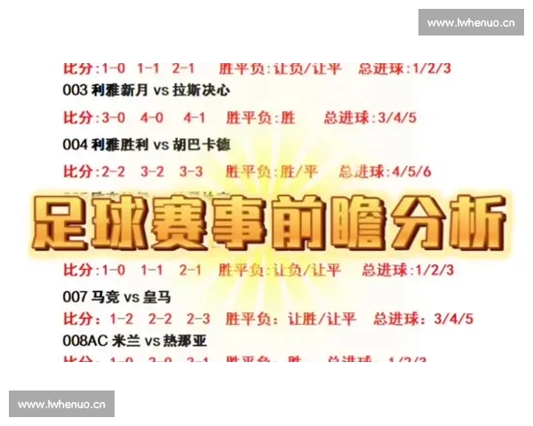 围绕关键足球比赛比分变化解读球队战术调整胜负走势全景观察记录 围绕关键足球比赛比分变化解读球队战术调整胜负走势全景观察记录